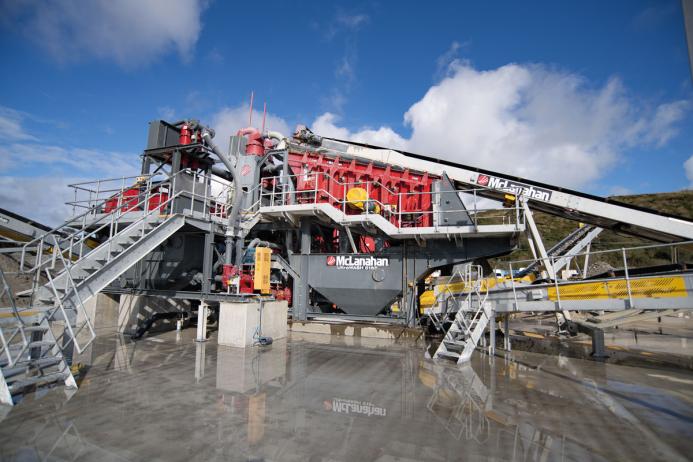 The McLanahan washing plant at Goonvean Aggregates’ Melbur Quarry, in Cornwall