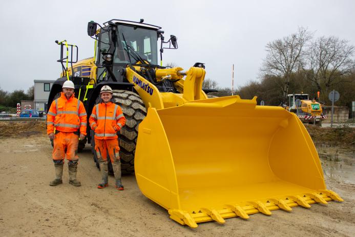 Hills Quarry Products’ new Komatsu WA475-10 loading shovel
