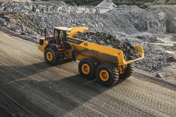 The A50 is said to offer a significant improvement in cycle times and an increase in hauler production per operator hour