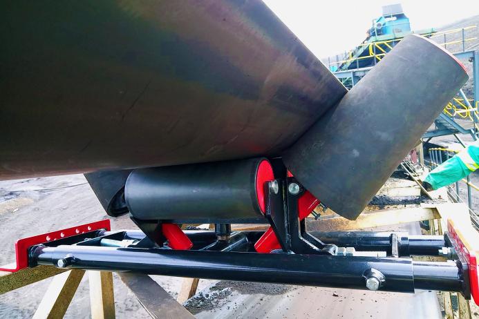 Tru-Trac’s Apex Taper Trough Trackers effectively resolve misalignment issues, ensuring smooth and reliable conveyor operation