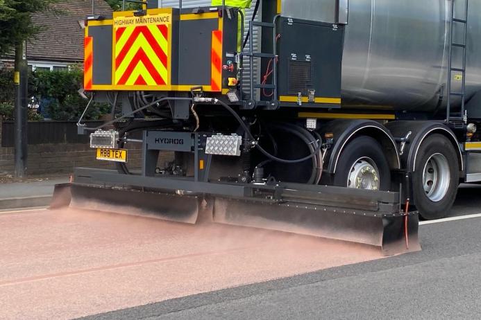 Reclamite spray-applied surface treatment in action