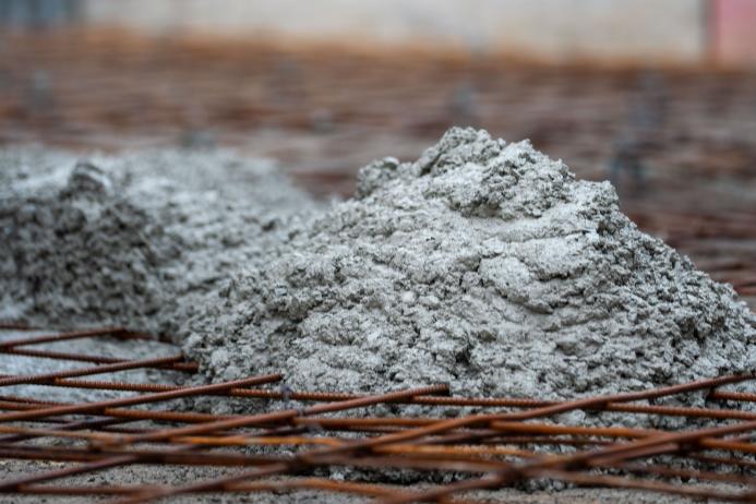 Trial concrete mix made with solar glass sand