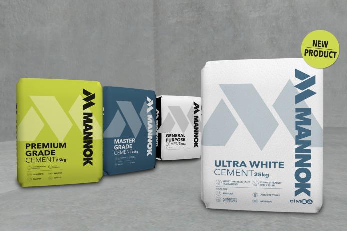 New Ultra White Cement manufactured in Turkey by Çimsa has been added to Mannok’s bagged cement portfolio