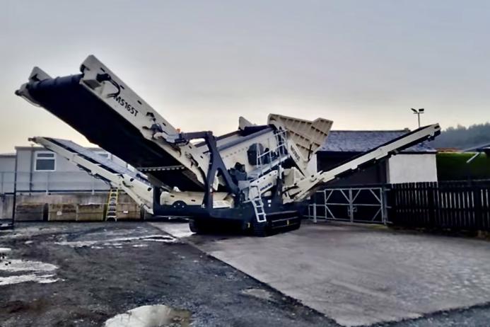 The new MS165T heavy-duty tracked scalping screen from IMS 