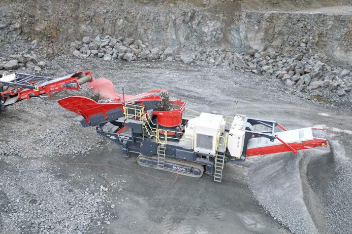 The new Sandvik QH443E electric-driven cone crusher