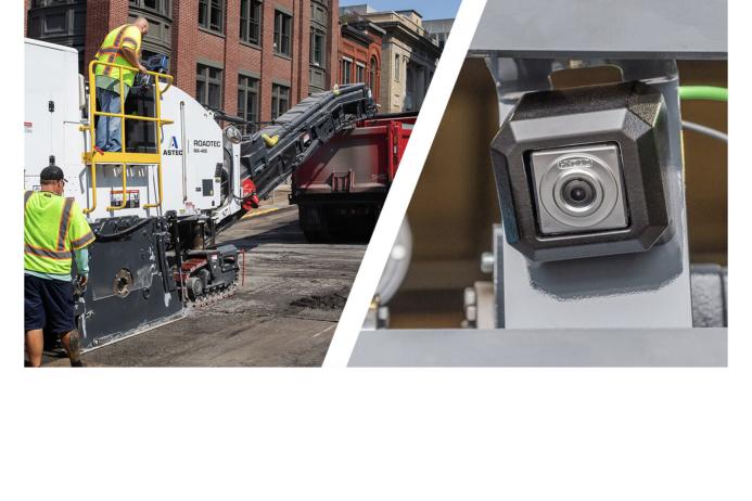 Astec are offering the SiteLine operator environmental awareness camera system as an option on Roadtec cold planers
