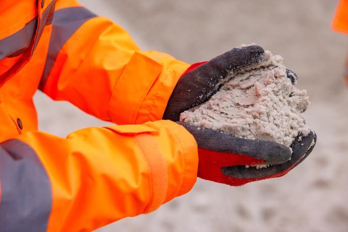Material from Fife Silica Sands' plant