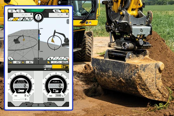 Komatsu’s Smart Construction 3D Machine Guidance system is now fully compatible with industry-leading tilt-rotator brands