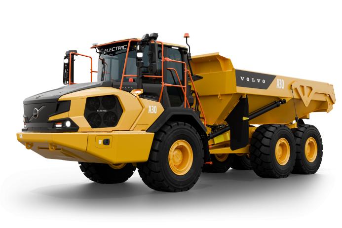 The new 29-tonne Volvo A30 Electric articulated hauler