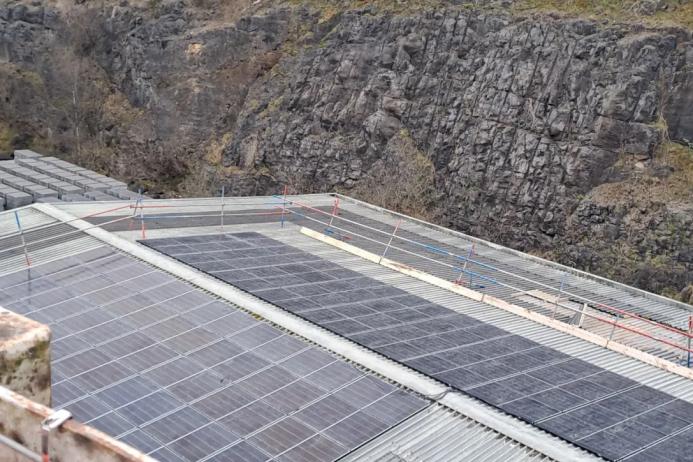 The solar panels will provide 8% of the site’s annual power needs and result in a saving of 15.6 tonnes of carbon dioxide emissions per year