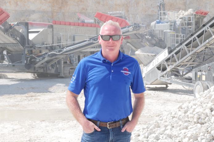 Alan Coalter, president of Powerscreen Crushing and Screening