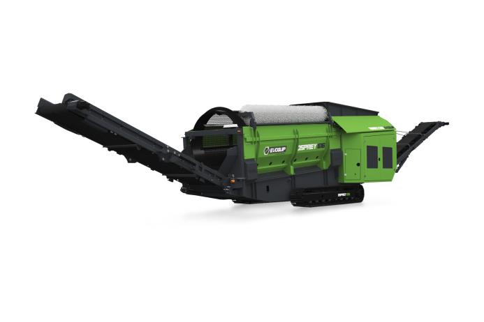The new Osprey 616 compact recycling trommel from EvoQuip