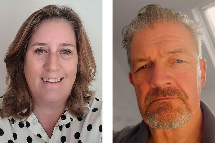 Contractors Working Group chair Cath Pickett and co-chair Rob Cross