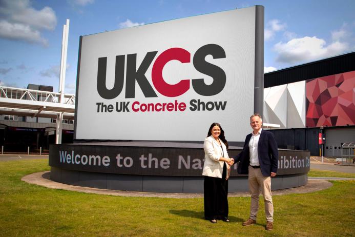 Richard Bradbury, managing director of The QMJ Group with Helaena Ackers, exhibition sales account manager at The NEC Birmingham