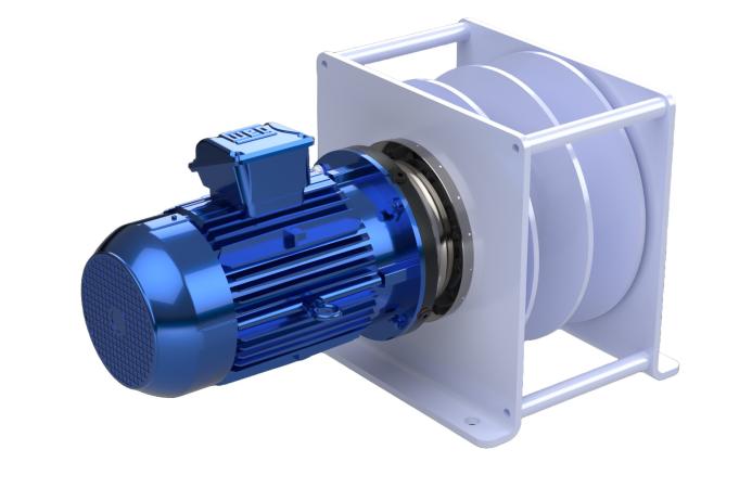 The 80W Drum Drive delivers up to 42,000Nm of torque – ideal for heavy-duty winch applications in harsh environments