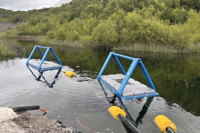 Atlantic Pumps' British Steel pump pontoon