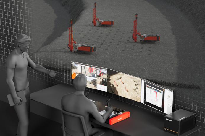Rendering of Sandvik’s new AutoMine surface drilling training simulator