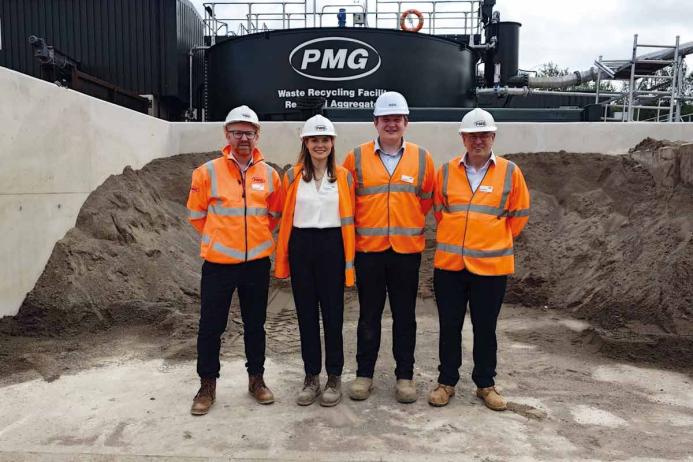 L–R: Andy Francis Ward, PMG operations manager; Clare McGuinness, managing director of PMG; Paul McGuinness, technical lead for PMG; and Pat McGuinness, PMG director