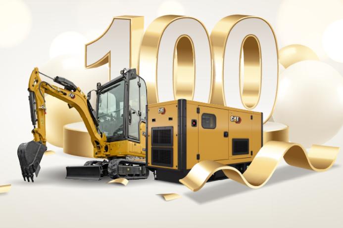 The winner will be given the choice of a Cat 301.6 excavator or a Cat DE110E2 genset