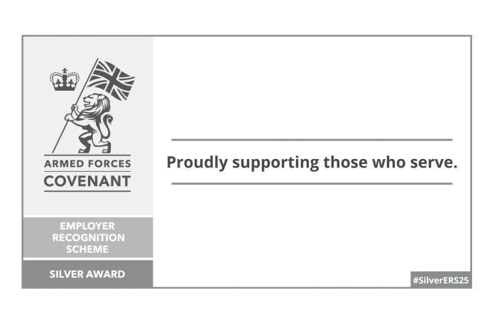 Tarmac have been awarded Silver status in the Defence Employer Recognition Scheme