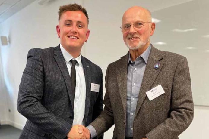 Success Story: Josh Herridge (left) – from aggregate apprentice to RCC Manager, Holcim UK