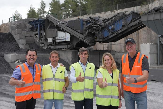 ADEC Global employees and Kleemann equipment experts worked in tandem to produce recycled material of the highest quality possible  