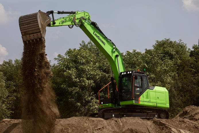 The LiuGong 922FR electric excavator