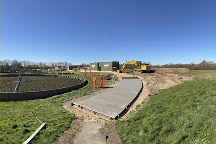 Fifteen cubic metres of graphene and micronized lime-enhanced concrete were laid at a Northumbrian Water wastewater treatment facility