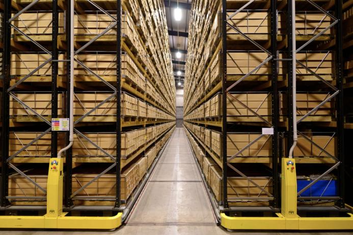 BGS Core Store in Keyworth, part of the National Geological Repository. Image: BGS © UKRI