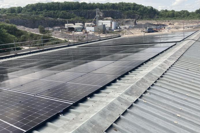 Two-hundred-and-eight solar panels have been installed on the rooftop of workshops at the Moorcroft site