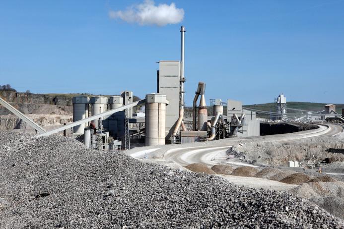 Tunstead cement works in the Peak District