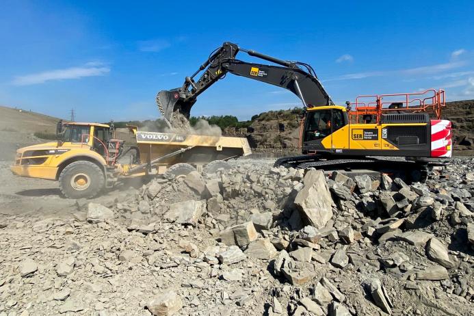 A new A40G articulated hauler and EC500 crawler excavator, part of Stevens Equipment Rental’s latest 38-unit Volvo fleet expansion