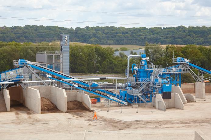 The new 400,000 tonnes/year waste recycling wash plant