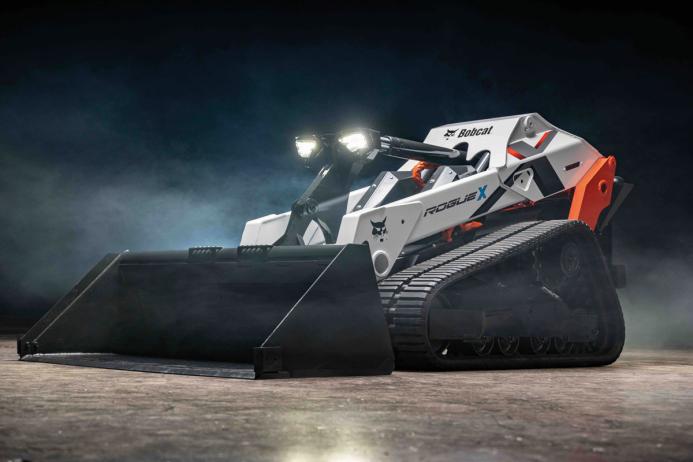 Bobcat’s new evolution of compact equipment – the RogueX – produces zero emissions, with a lithium-ion battery, electric drive system and without hydraulics
