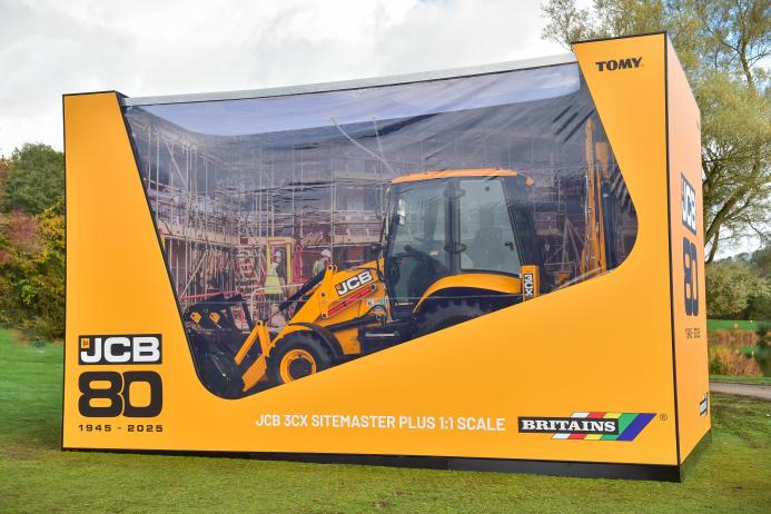 JCB’s life-size backhoe in a box