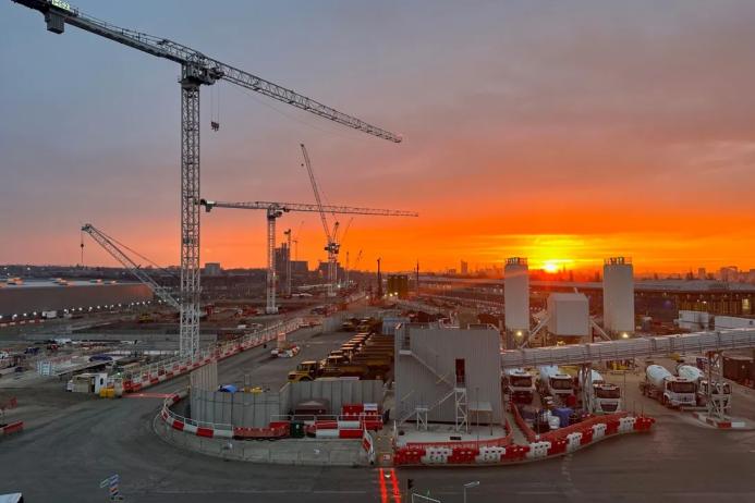 An additional 30,000m³ of RMX concrete is scheduled for delivery to Old Oak Common railway station in west London