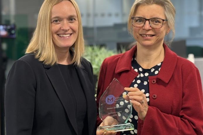 Clare Mayo and Helen Johnson, recruitment performance and process manager at Heidelberg Materials