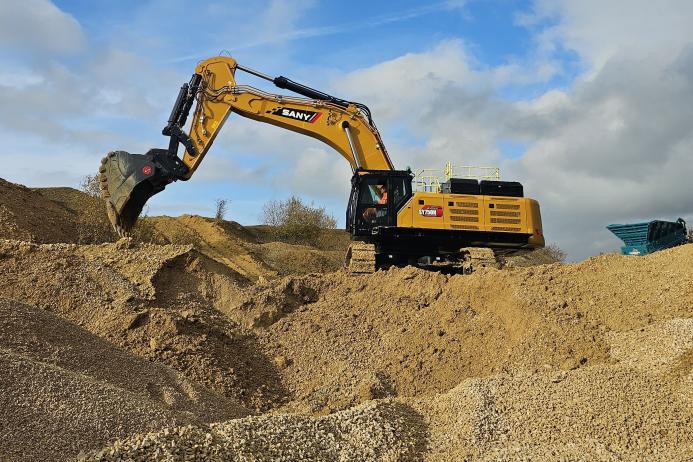 Heritage Quarry Group (South) Ltd’s new 80-tonne SANY SY750H excavator