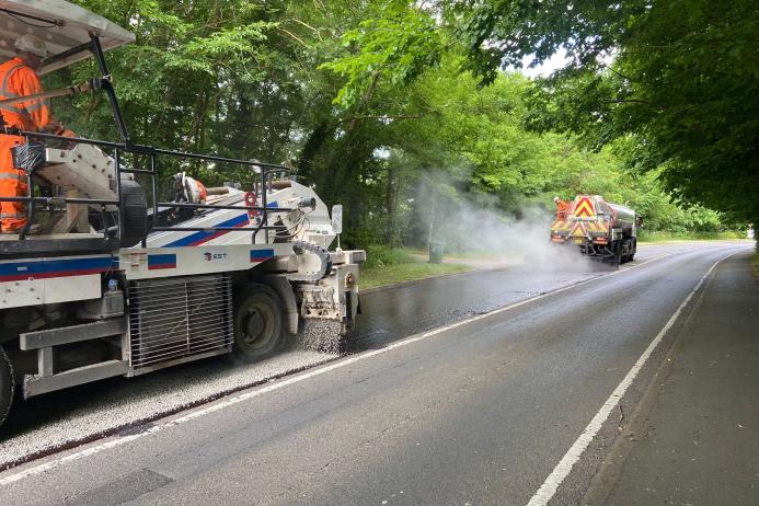 Surface dressing is proven to extend the life of roads by 10 to 15 years by sealing cracks and stopping water getting in