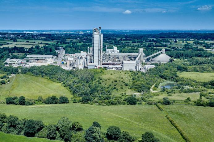 Padeswood cement works in North Wales