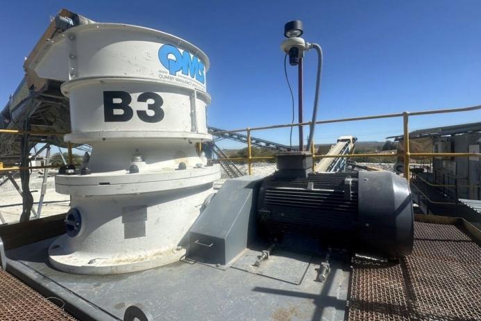 QMS are achieving export success with their family of B3 cone crushers