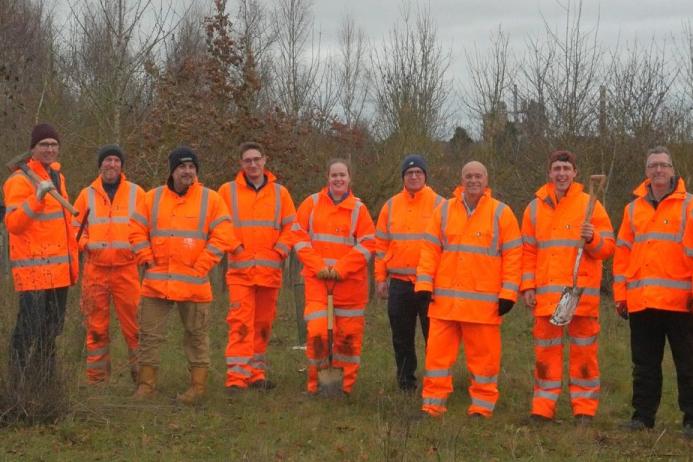 Some of the LMS volunteer team members from Heidelberg Materials 