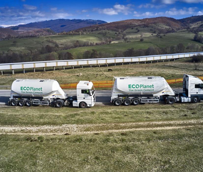 The Aggregate Industries trucks which will allow the company to service the South East market