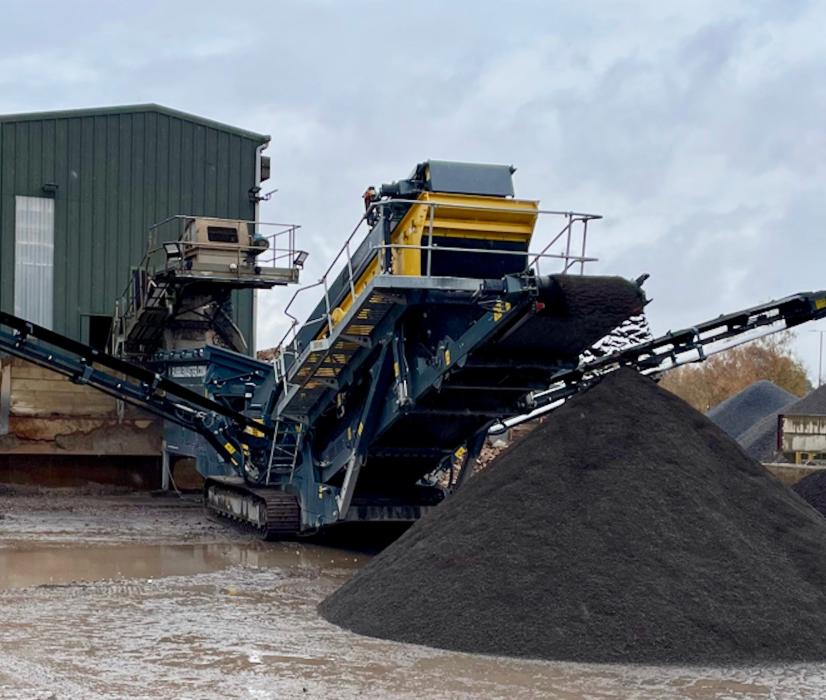 The RAP is processed at Day Aggregates’ Brentford depot