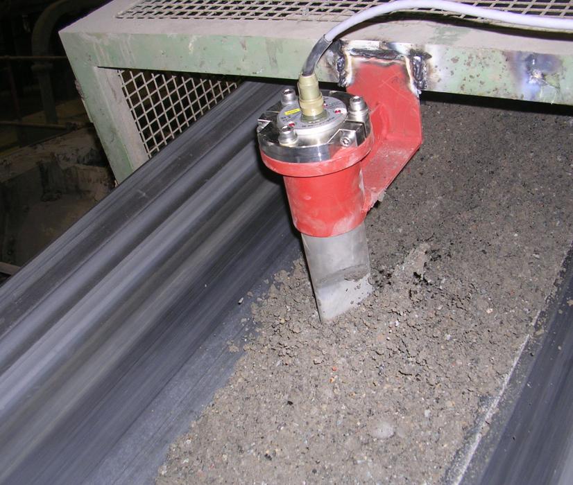 Hydro-Probe - moisture sensor on a sand conveyor