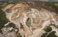 Aerial survey of a quarry