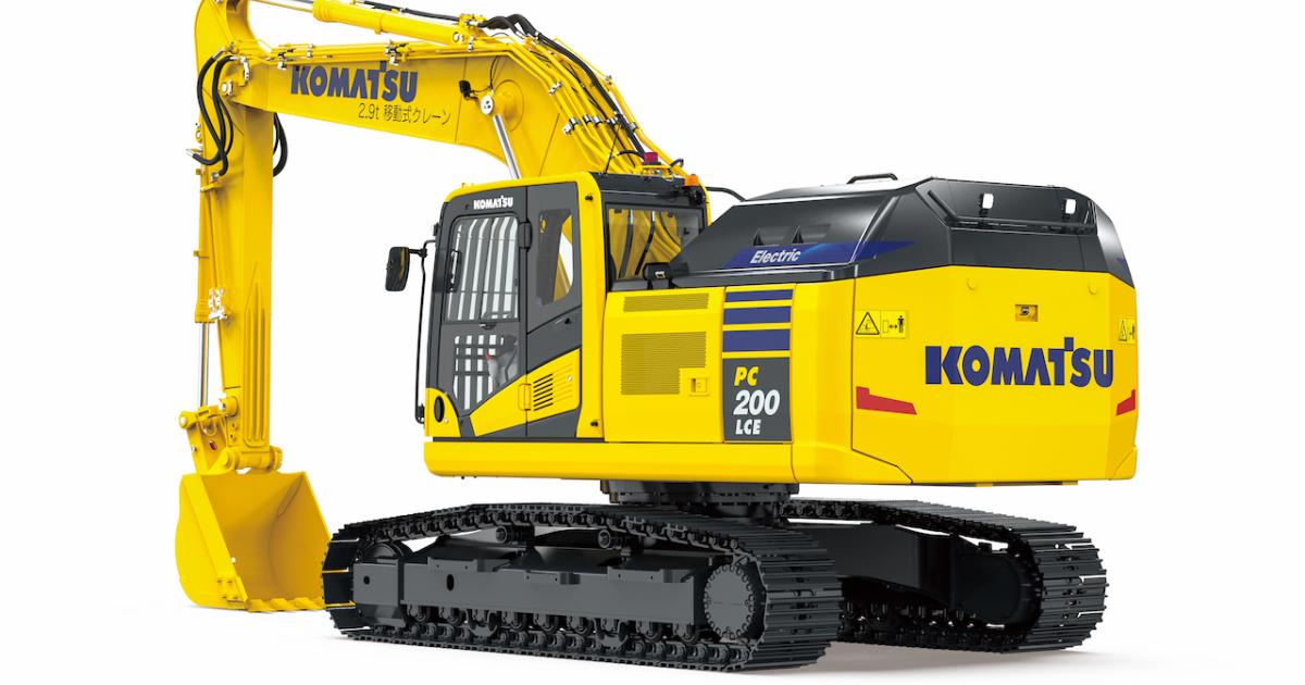 KOMATSU PC200-11 エクスカベーター ホイールローダープルバック Komatsu seeking to create market for electric equipment