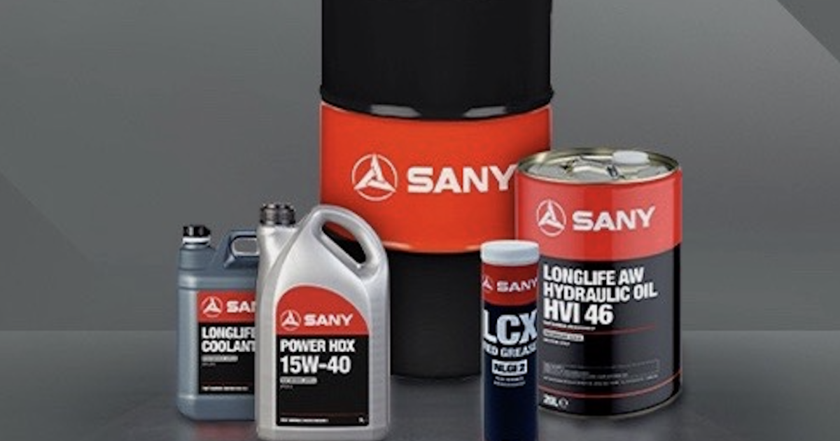 New lubricant solutions for SANY machines