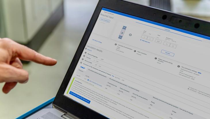 Users of the new tool can access a dashboard where they can explore how CO2 emissions related to the production and use of bearings SKF