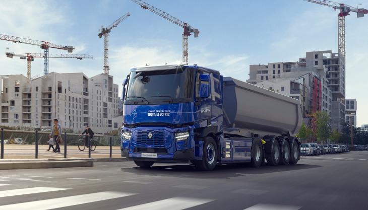 The new Renault Trucks E-Tech C 44-tonne electric tractor and construction truck Renault Trucks